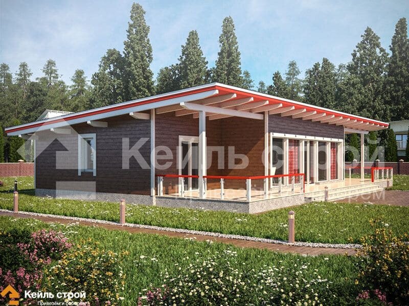 Проект каркасного дома КТ-07