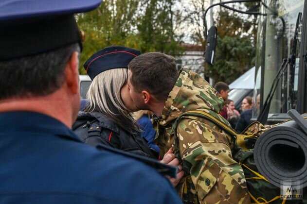    Отправка мобилизованных и добровольцев на боевую подготовку Александр Погожев © ИА REGNUM