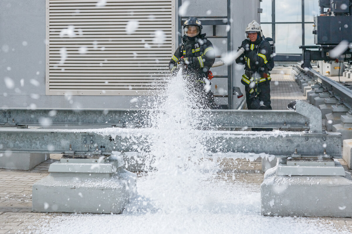 Учения в комплексе "Москва-Сити"
