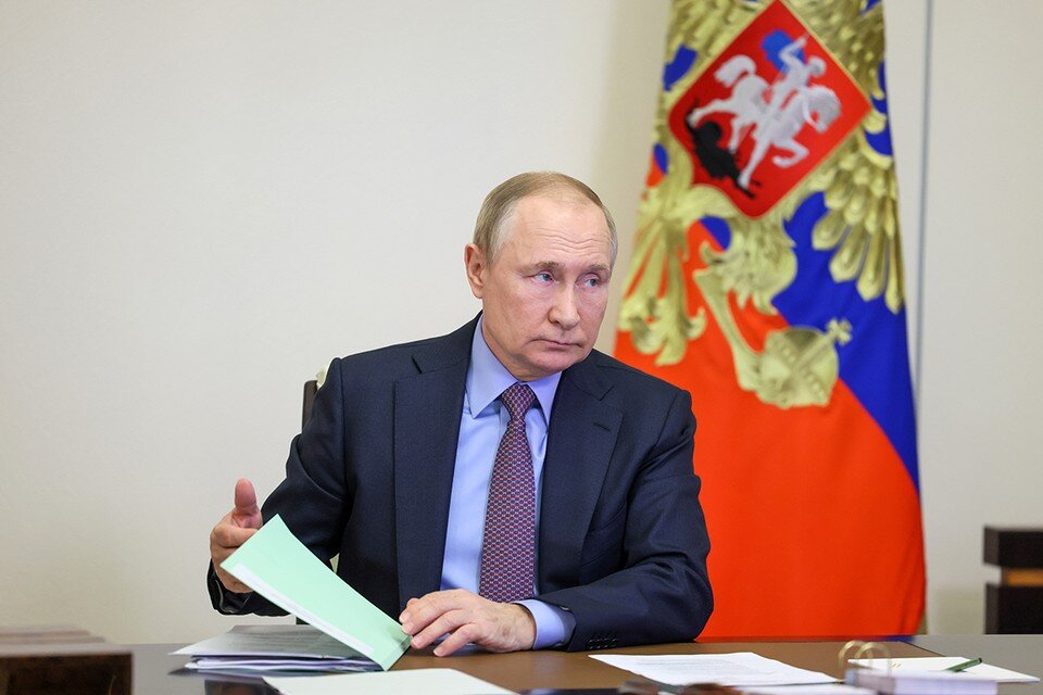     Владимир Путин провел очередное заседание оргкомитета «Победа». Фото: Михаил Метцель/POOL/ТАСС
