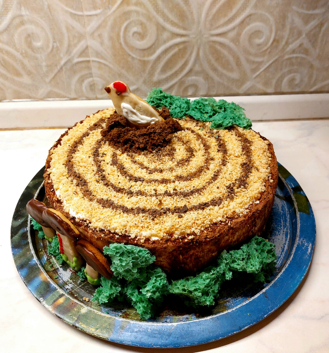 Торт «Трухлявый пень» классический рецепт с фото