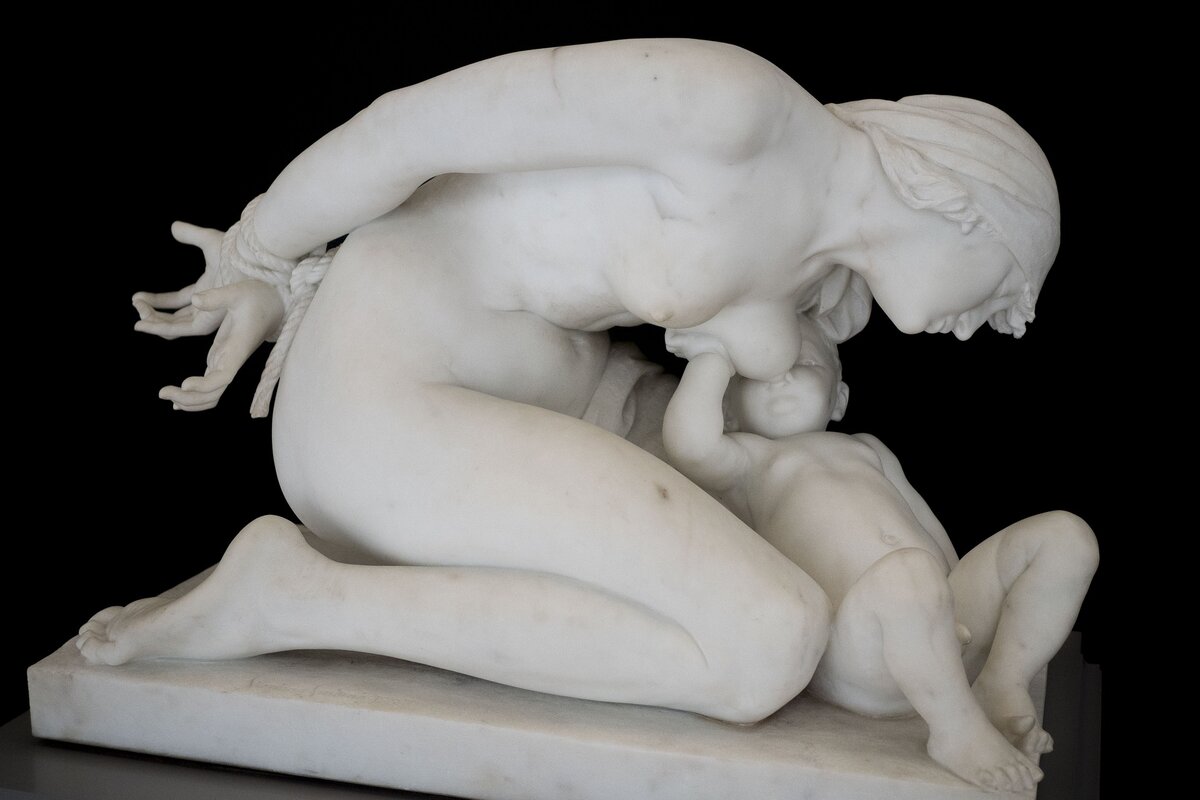 Стефан Синдинг, скульптура, Пленённая мать.