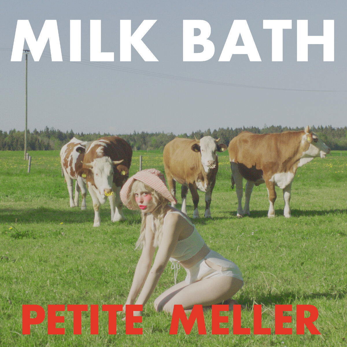 Обложка сингла "Milk Bath" франко-израильской певицы Petite Meller