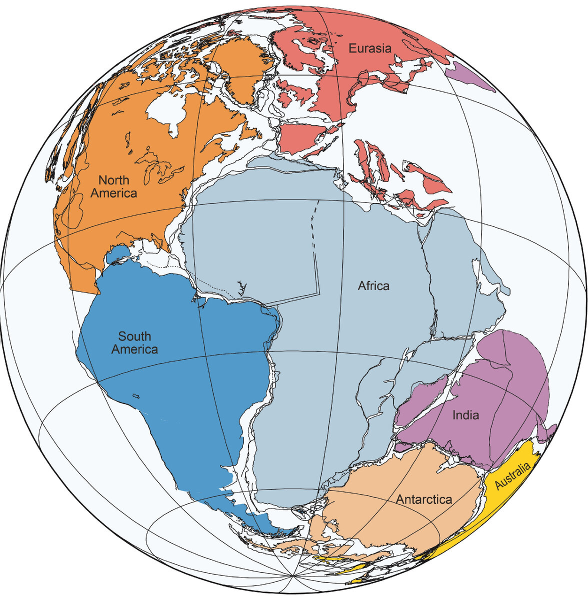 Континент Пангея 200 млн лет назад