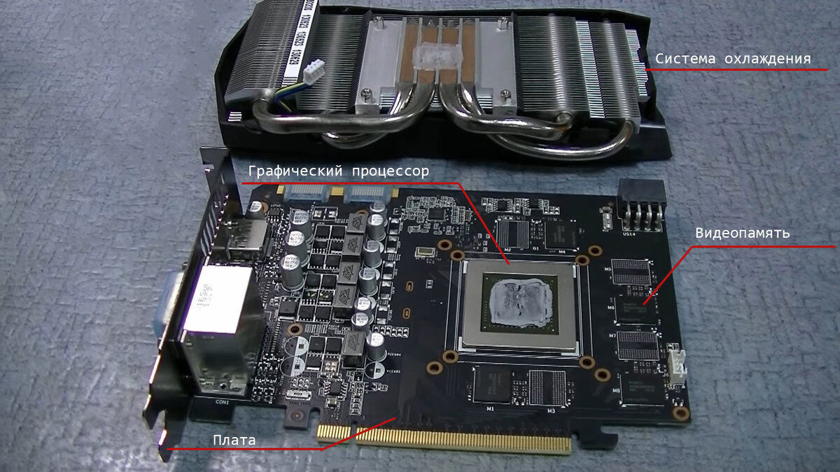 Устройство видеокарты на примере Asus GTX 760