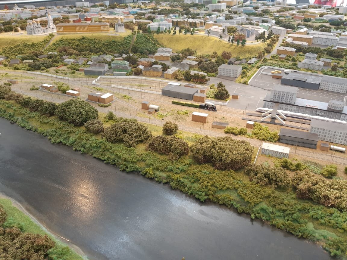 Макет г. Владимир в информационном бюро