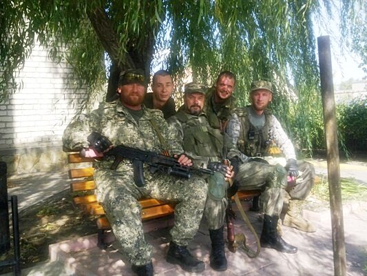 Добровольцы батальон "Амур". Луганск. Сентябрь 2014 года.