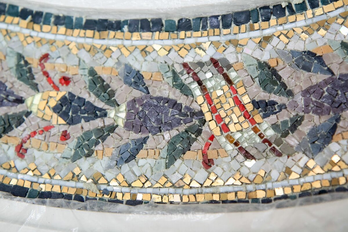 Элемент мозаики вблизи