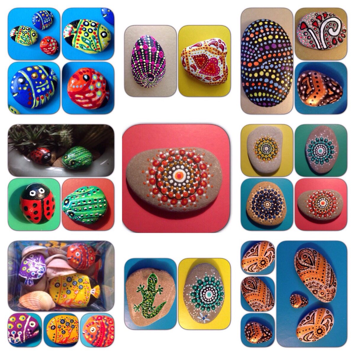 Воплощённые мною фантазии в технике Point to point или точечная роспись
