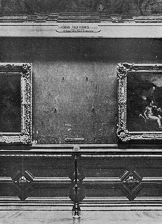 1911 год. Пустая стена, где висела «Мона Лиза»