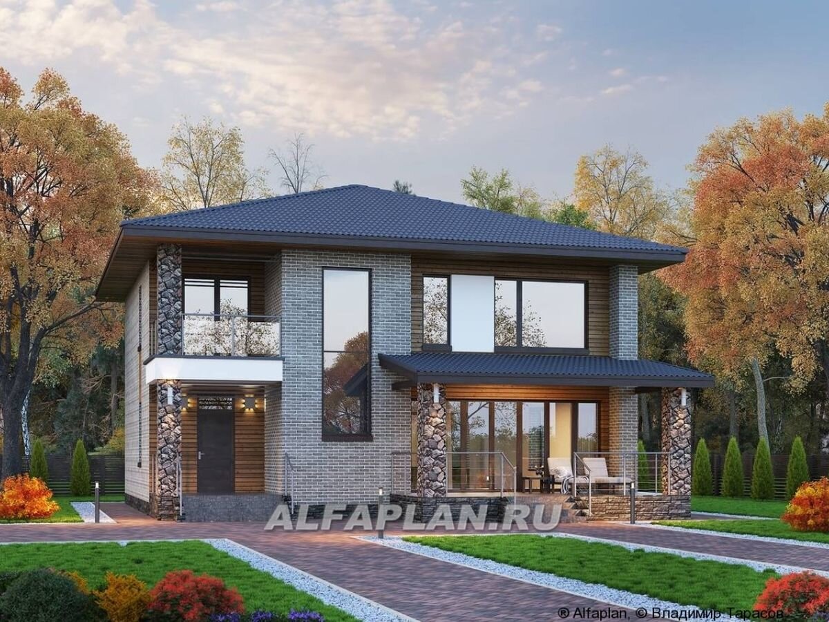 Проект загородного дома "Эрго" 932А, зеркальный вариант планировки дома  
© Владимир Тарасов