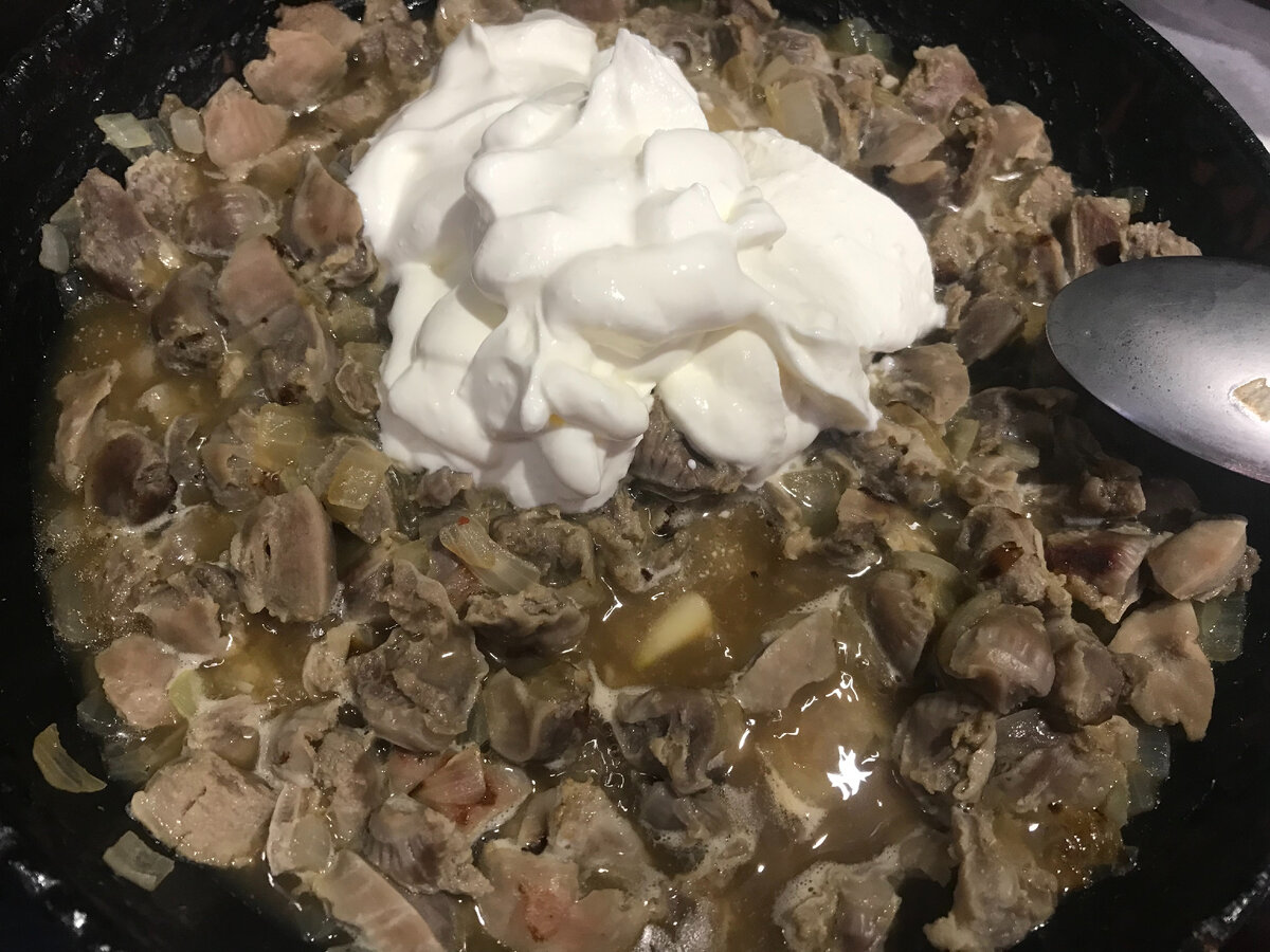 Куриные желудки на пару