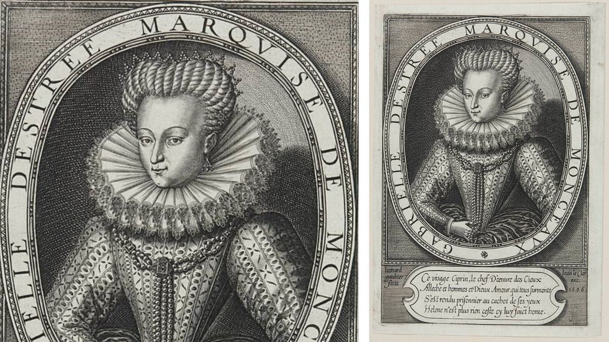 Габриэль д’Эстре, маркиза де Монсо. Гравюра Леонарда Готье. © Лувр, Париж