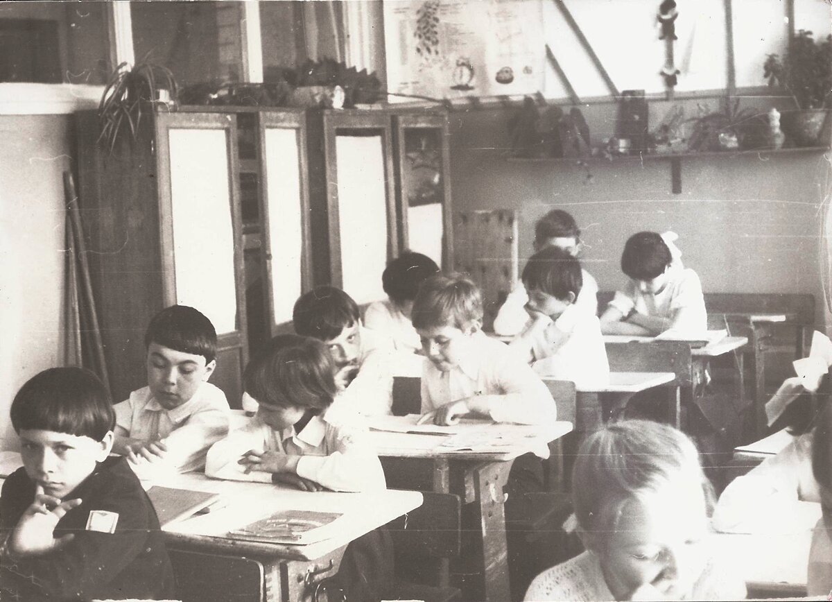 Урок в средней школе, СССР.