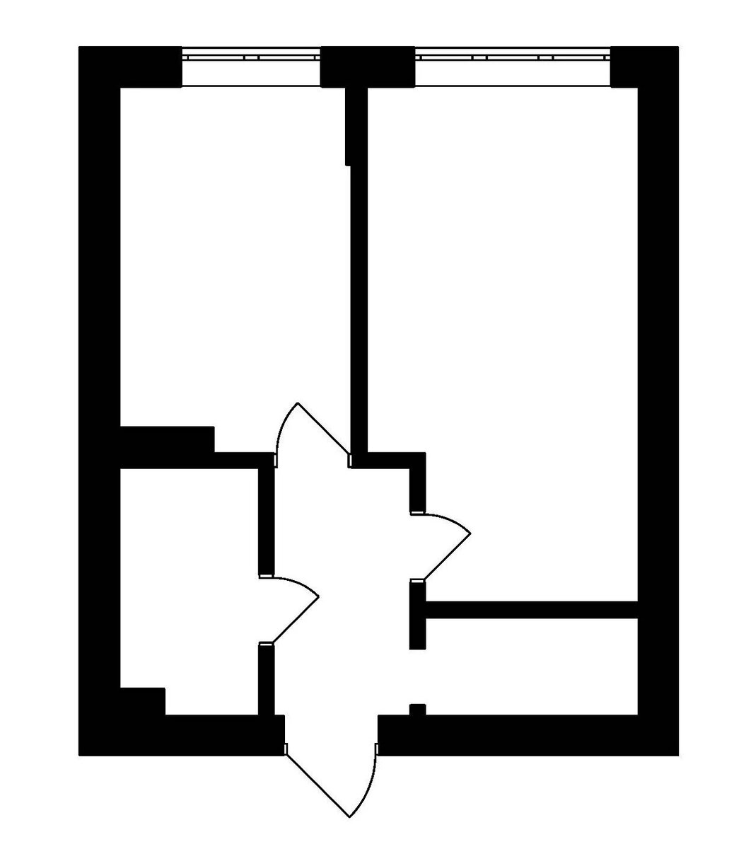 До перепланировки.