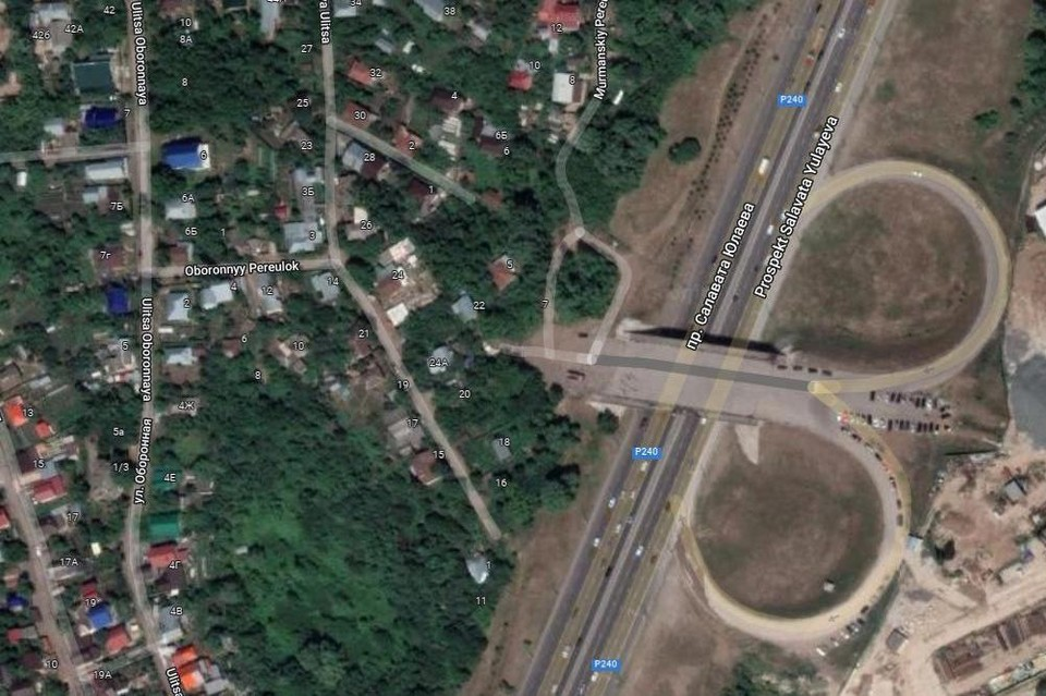 Часть Восточного выезда пройдет по территории садов и частного сектора. Фото: google.com