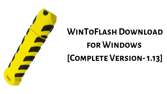 программа WinToFlash