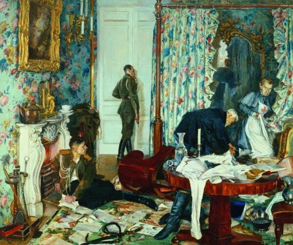 Григорий Шегаль. «Бегство Керенского из Гатчины». 1938