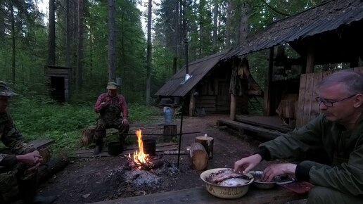 Рыбалка на поплавок с ночёвкой на курье р.Вятка. Окунь, плотва. (2часть)