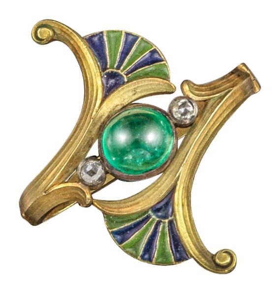 Кольцо с изумрудом Рене Лалик (фото из Интернета)