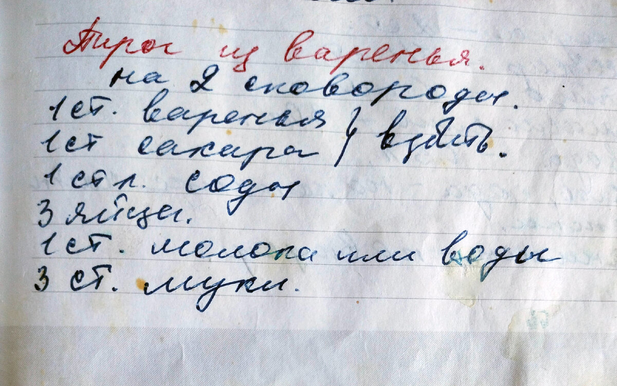 Рецепт пирога из маминой поварской книги