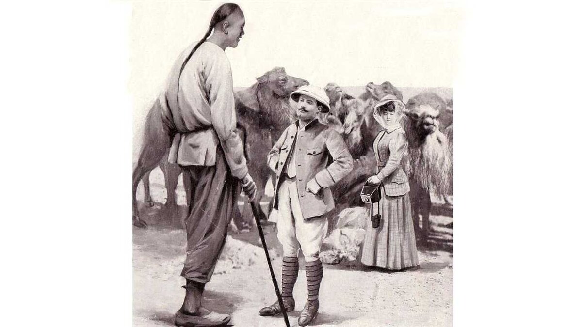 Граф де Ледэн и Мэйбл в Тибете