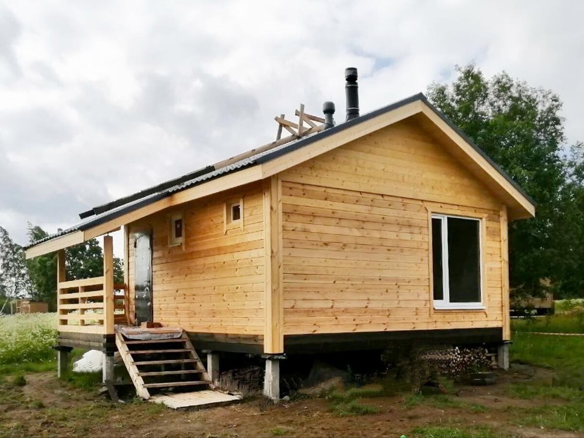 Баня по индивидуальному проекту в Лехтуси парк