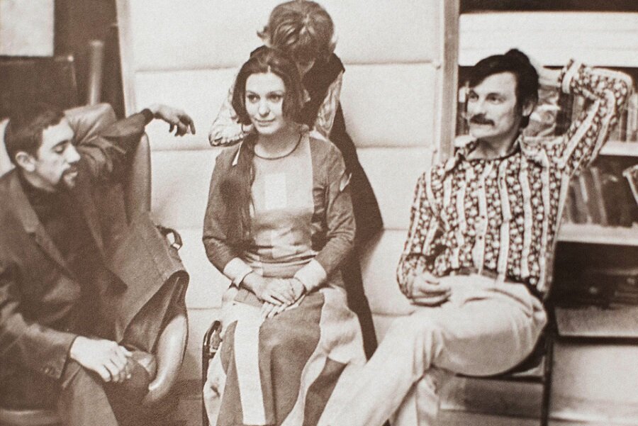 Эдуард Артемьев, Наталья Бондарчук и Андрей Тарковский во время съёмок фильма «Солярис», 1972 год. Фото: из личного архива Эдуарда Артемьева