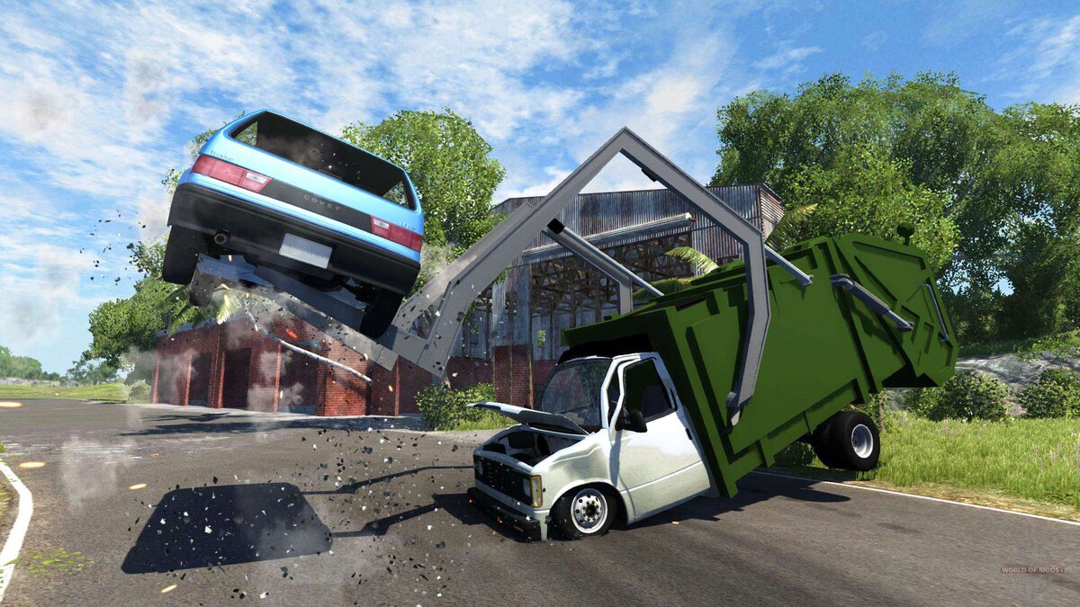 Игра: Beamng drive. 