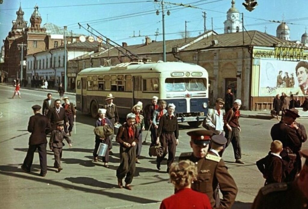 Советские фото городов. Москва в 50-е годы. СССР 1950-1960.