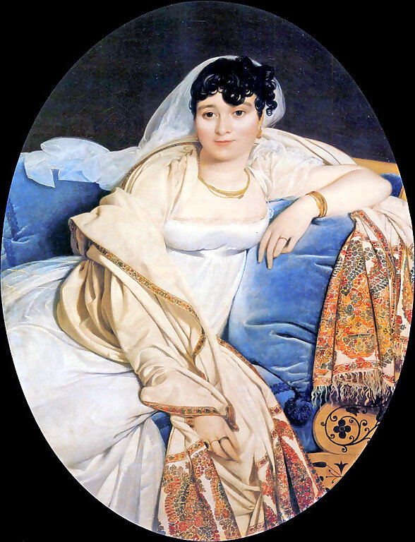 Энгр Жан-Огюст-Доминик, «Портрет Мари-Франсуазы Ривьер»,1805-1806, холст, масло, 116,5 x 81,7 см, Лувр, Париж