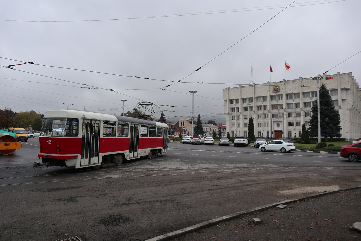 Владикавказ: единственная в России трамвайно-пешеходная улица снова в строю!