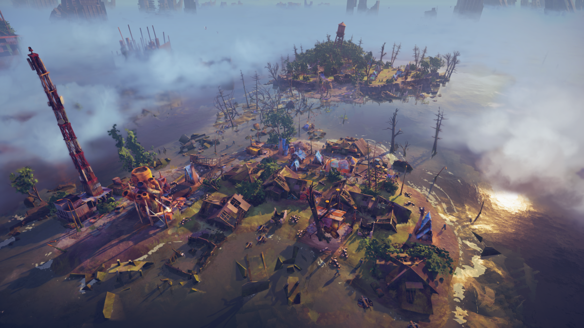 Вид на стартовый остров