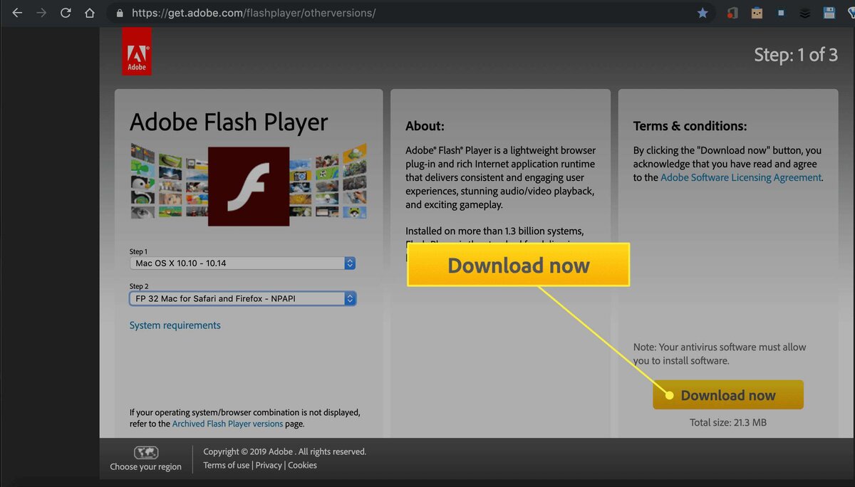 Не устанавливается Adobe Flash Player