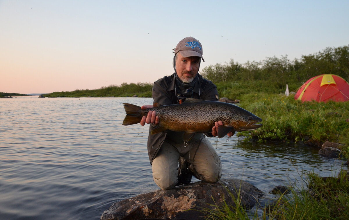 Вот за такой кумжей приезжают на Кольский полуостров рыбаки со всего мира.