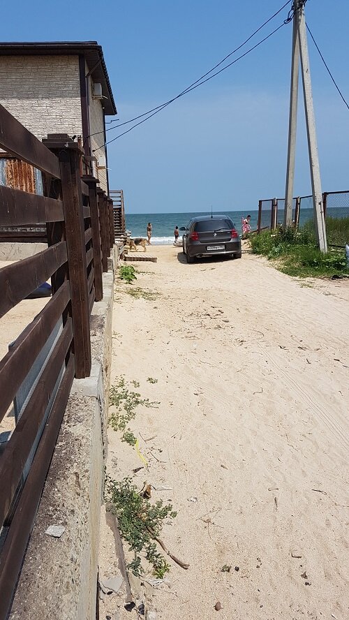 Вход на участок и проход к морю
