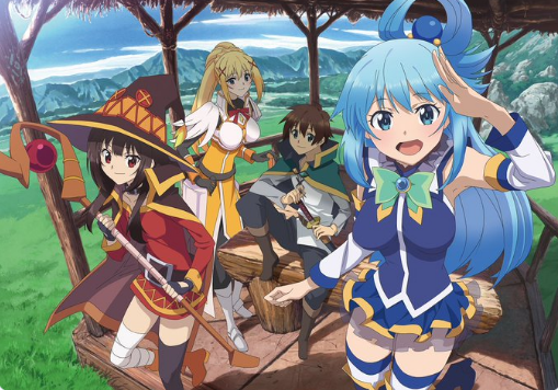  Protagonistas Novela Chibi Konosuba Manga Ligera Anime 2 I  Fsgkappa- El más impresionante y elegante cartel de decoración interior  disponible tendencia ahora : Hogar y Cocina