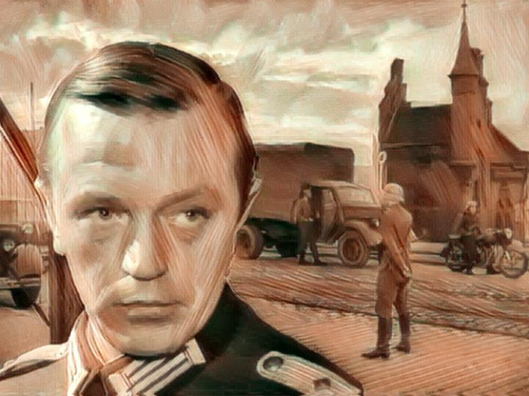 Постер по мотивам фильма "Циклон начнётся ночью". Работа автора.