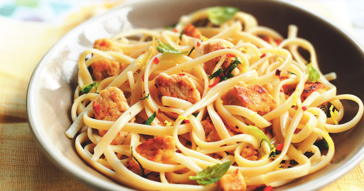 Лингвини с рагу из кролика