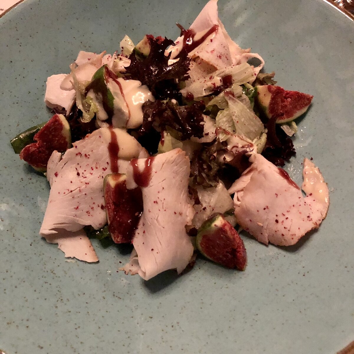 Индейка с инжиром не 