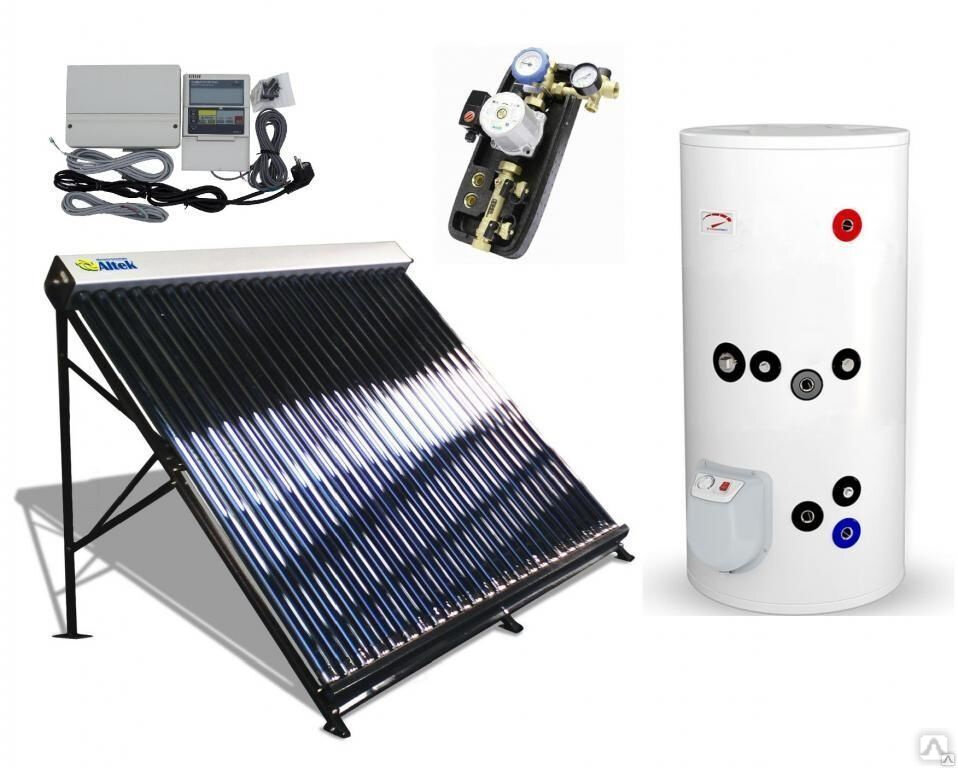 Солнечная горячая вода. картинка из открытого источника яндекс-картинки)