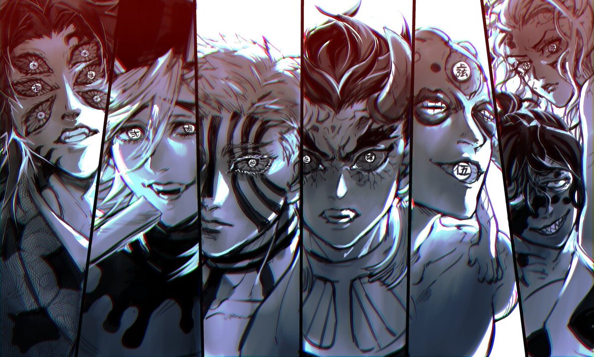 Разбор всех демонов 12 лун из аниме 
