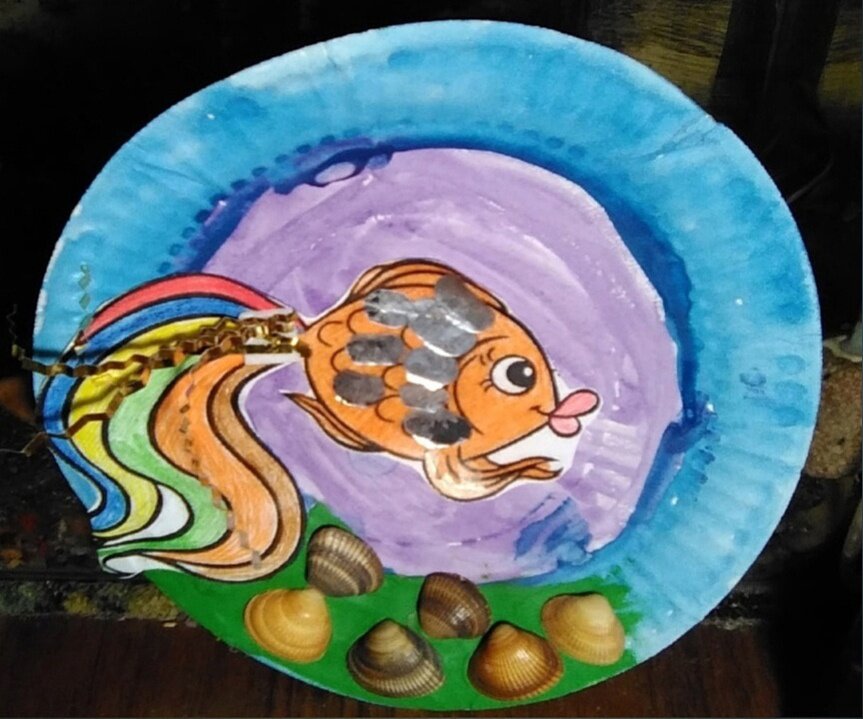 Вот такую красоту делали вчера на арт-терапии