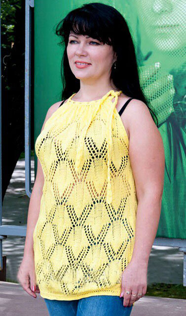 летняя туника большие размеры