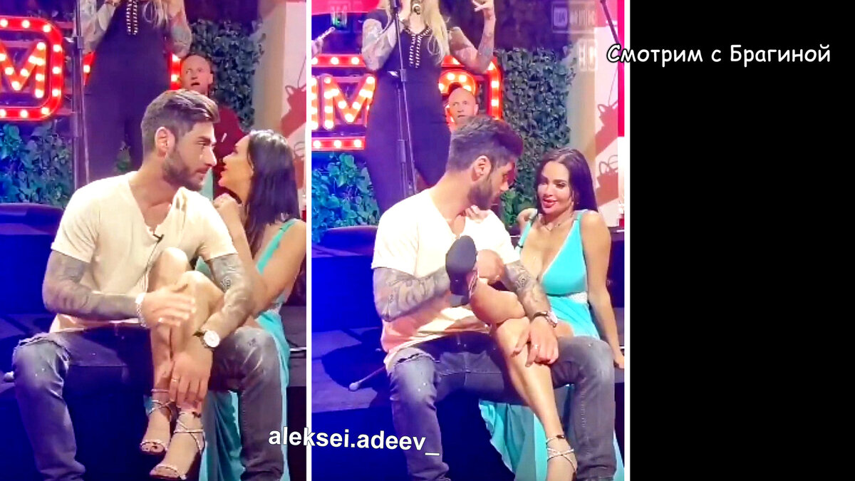 Юля Белая и Тигран на Дне рождения Алексея Адеева, инстаграм
