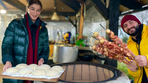 ПЕЧЕМ ХЛЕБ и ШАШЛЫК в ДЕРЕВЕНСКОМ ТАНДЫРЕ.