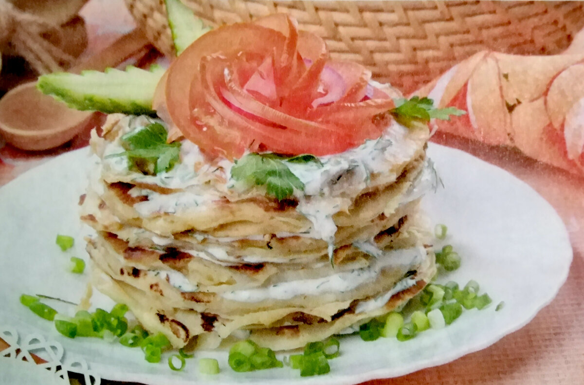 Тесто получается как на оладьи. 