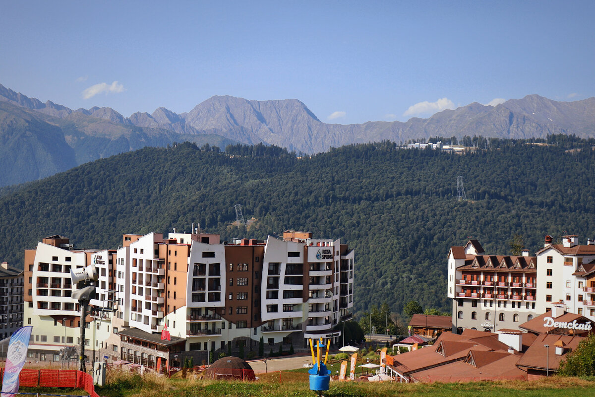 Архитектура горной Олимпийской деревни, городской округ Сочи (из фотоархива автора блога)