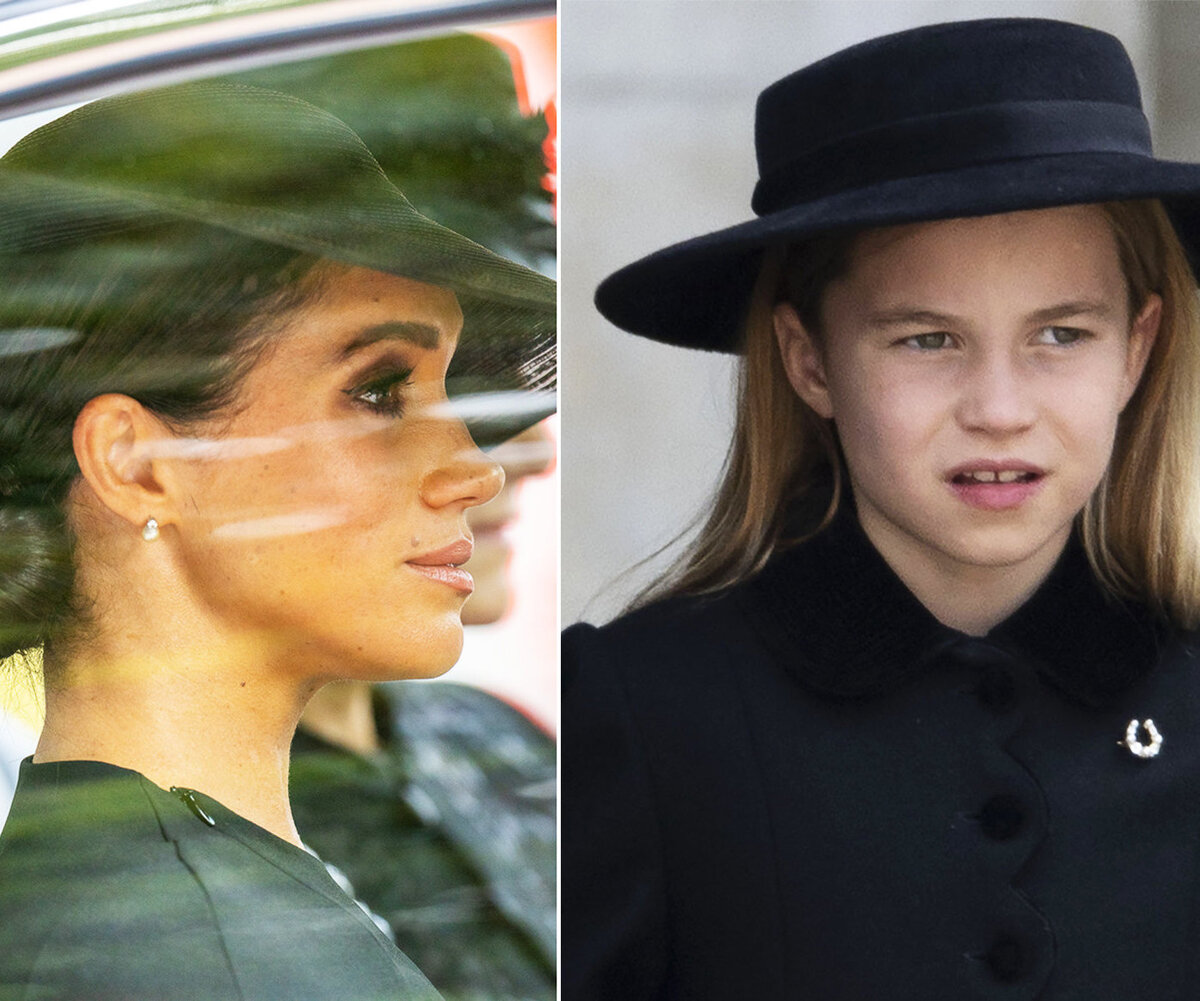     «Невероятно трогательный момент!»: Меган Маркл поддержала принцессу Шарлотту на похоронах королевы