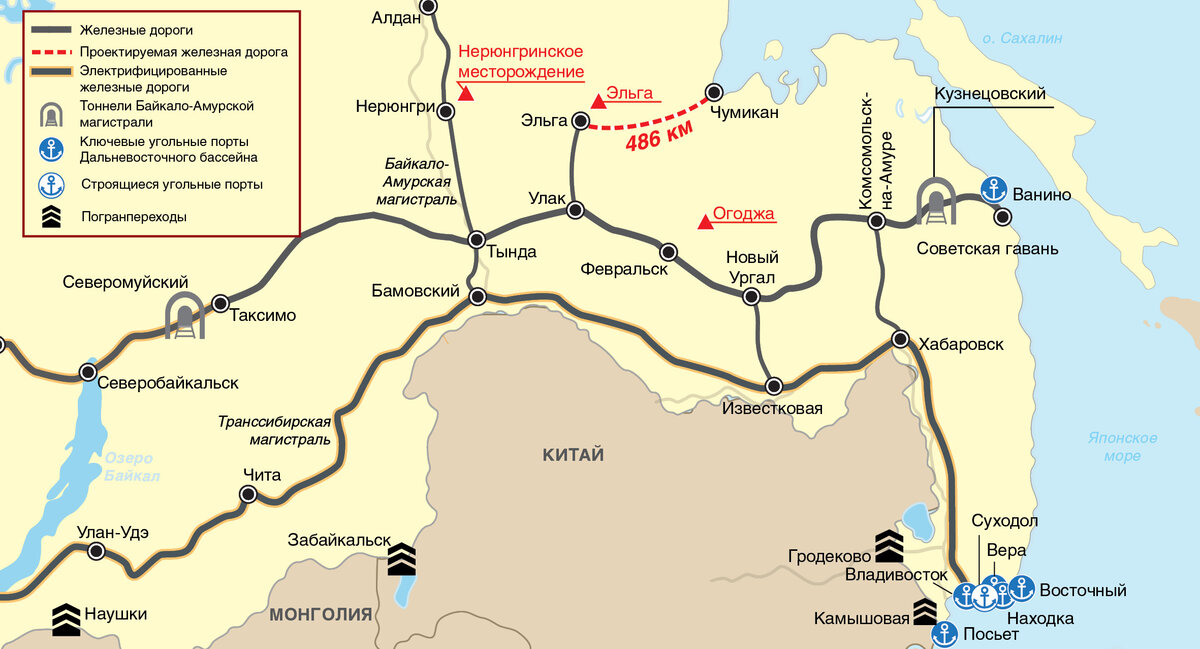 Карта бама со станциями и разъездами подробная с городами